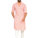 Pink Sanganeri Booti Print Cotton Kurta Pajama | Traditional Block Print Design | Premium Ethnic Wear | Handcrafted Excellence