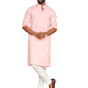 Solid Light Pink Kurta Pajama Set - Premium Ethnic Ensemble | Jaipurio