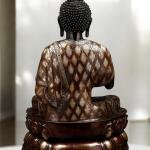 Pure Brass Large Blessing Buddha Statue - 38"