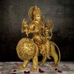 Handcrafted Super Fine Brass Durga Mata Idol | Premium 24.5-Inch Spiritual Sculpture | Traditional Hindu Artistry