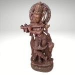 2ft Hand Carved Pink Stone Lord Krishna Statue | Jaipurio