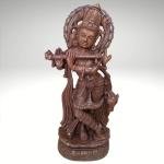 2ft Hand Carved Pink Stone Lord Krishna Statue | Jaipurio