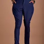 Classic Navy Blue Jodhpuri Breeches | Premium Cotton Riding Pants | Traditional Indian Equestrian Style | Comfortable Belt Closure | Being Brothers