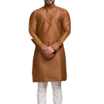 Handmade Embroidered Pattern Brown Color Kurta for Men | Ethnic Festive Wear