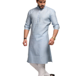 Exclusive Light Sky Embroidered Kurta Pajama Set | Premium Hand-Detailed Ethnic Wear | Designer Men's Formal & Festive Ensemble | Luxurious Design