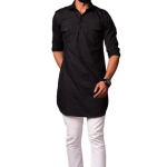 Black Colour Hunting Kurta Pajama for Men | Outdoor Adventure Wear