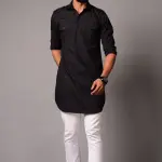 Black Colour Hunting Kurta Pajama for Men | Outdoor Adventure Wear