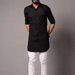 Black Colour Hunting Kurta Pajama for Men | Outdoor Adventure Wear