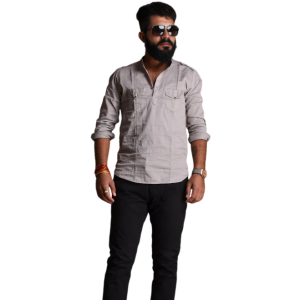 Red Hunting Style Short Kurta - Pure Cotton Premium Ethnic Wear | Jaipurio