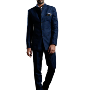 Royal Cyan Bandhgala Suit (S-XL) | Premium Designer Formal Wear | Luxury Color Collection by Jaipurio