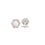 Nawab Cufflinks | Art Deco Sterling Silver | Luxury Accessories | Jaipurio