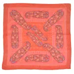 Coral Paisley Pocket Square | Pure Silk | Luxury Design | Jaipurio