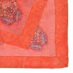 Coral Paisley Pocket Square | Pure Silk | Luxury Design | Jaipurio