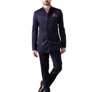Classique Navy Blue Bandhgala Suit (S-XL) | Timeless Formal Wear | Premium Classic Collection by Jaipurio