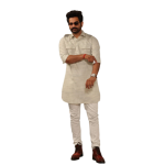 Khaki Grey Hunting Kurta Pajama Set for Men | Outdoor Adventure Wear
