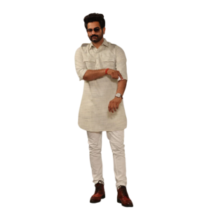 Khaki Grey Hunting Kurta Pajama Set Men - Premium Outdoor Style | Jaipurio