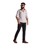 Light Grey Glaze Cotton Hunting Style Short Kurta | Premium Fabric Ethnic Wear | Classic Men's Formal & Casual Half Kurta | Timeless Designlight-grey-glaze-cotton-hunting-short-kurta