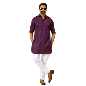 Purple Hunting Style Kurta Pajama Men - Premium Royal Ethnic Wear | Jaipurio