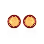 Red Surya Cufflinks | Moorish-Inspired Luxury Accessories | Jaipurio