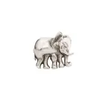 Silver Cut-Out Elephant Cufflink | Heritage Design | Sterling Silver | Jaipurio