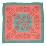 Turquoise Paisley Pocket Square - Exquisite Craftsmanship | Jaipurio