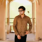 Walnut Brown Sanganeri Print Cotton Shirt | Traditional Block Print, Premium Quality | Handcrafted Rajasthani Design | S to XXL | Shop Now