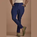 Classic Navy Blue Jodhpuri Breeches | Premium Cotton Riding Pants | Traditional Indian Equestrian Style | Comfortable Belt Closure | Being Brothers