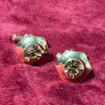 Golden Hexagon With Golden Stone Cufflink | Luxurious Geometric Style | Jaipurio