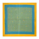 Yellow Jharokha Pocket Square | Pure Silk | Heritage Design | Jaipurio