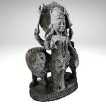 Durga Mata Black Stone Statue | Sacred 18" Temple Murti | Handcrafted Traditional Masterpiece | Divine Mother Art | Jaipurio