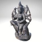 Durga Maa Black Stone Idol | Beautiful 2ft Home Murti | Handcrafted Sacred Sculpture | Perfect Temple Size | Jaipurio