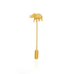 Elephant Lapel Pin - Sterling Silver & Gold Finish | Handcrafted by Local Artisans | Jaipurio