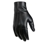 Men's Classic Leather Officer Gloves | Premium Unlined Design with Popper Wrist | Professional Elegant Dress Gloves | Luxury Comfort