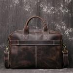 Personalized 16" Leather Briefcase | Full Grain Leather Messenger Bag | Laptop Crossbody Bag | Best Gift Idea | Jaipurio Artisanal Leather Collection