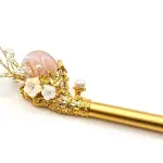 Korean Traditional Gemstone Hair Pin | Natural Stone Binyeo Hair Stick | Authentic Hanbok Queen's Hair Ornament | Royal Court Accessory