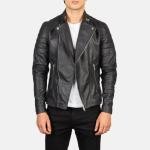 Men's Black Lambskin Leather Biker Jacket: 100% Genuine Slim Fit Motorcycle Jacket | Premium Soft Leather Coat | Luxury Gift for Him