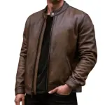 Men's Antique Brown Racer Jacket: Premium Lambskin Motorcycle Coat | Handcrafted Racing Style | Luxury Leather Outerwear | Classic Design