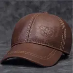 Full Grain Leather Baseball Cap | Casual Street Style | Jaipurio Groomsmen Gift