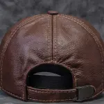 Full Grain Leather Baseball Cap | Casual Street Style | Jaipurio Groomsmen Gift