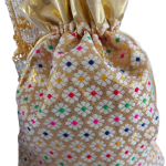 Wedding Ceremony Potli Bags: Traditional Dry Fruit & Haldi Pouches | Maiyan-Miyan Essential Bags | Indian Wedding Accessories | Lohri Celebration Bags