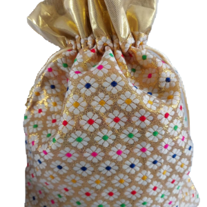 Wedding Ceremony Potli Bags: Traditional Dry Fruit & Haldi Pouches | Maiyan-Miyan Essential Bags | Indian Wedding Accessories | Lohri Celebration Bags