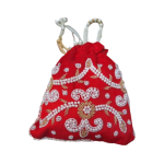 Rajasthani Royal Silk Batwa: Luxury Zardozi Embroidered Clutch | Traditional Wedding Purse | Handcrafted Ethnic Fashion Bag | Designer Couture Batwa