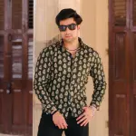 Juniper Green Sanganeri Print Cotton Shirt | Traditional Block Print, Premium Quality | Handcrafted Rajasthani Design | S to XXL | Shop Now