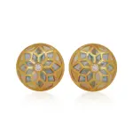 Title: Plique-À-Jour Cufflink | Translucent Enamel | Artisan Crafted | Jaipurio