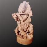 3ft Hand Carved Brown Sandstone Lord Krishna Idol | Jaipurio