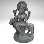 3ft Hand Carved Black Stone Maa Durga Murti For Home | Jaipurio