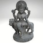 3ft Hand Carved Black Stone Maa Durga Murti For Home | Jaipurio