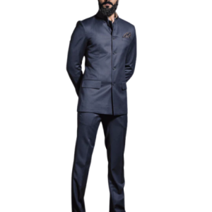 Grey Wool Bandhgala Suit (S-XL) | Premium Winter Formal Wear | Luxury Woollen Menswear by Jaipurio