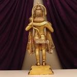 27" Pure Brass Blessing Hanuman Idol | Majestic Temple Murti | Divine Grace Statue