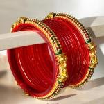 Laal Chudiyan Bangle Set | Festive Red Bangles | Jaipurio